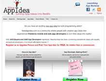 Tablet Screenshot of newappidea.com